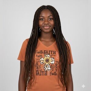 SO&SEWS Christian Graphic Tee “FAITH” on Amazon Essentials Tee